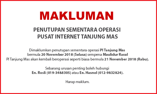 NOTIS PENUTUPAN PI MAULIDUR RASUL