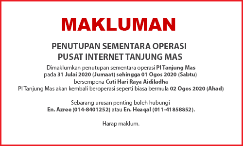 NOTIS PENUTUPAN PI raya