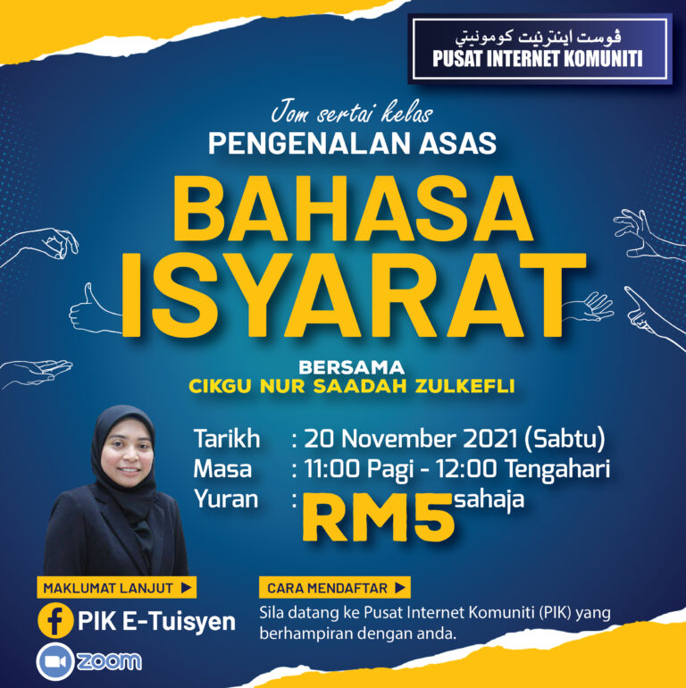 Kelas Asas Bahasa Isyarat 20 Nov 2021 01